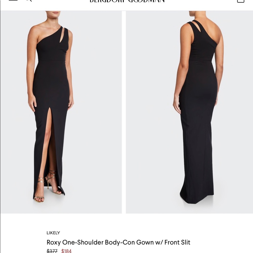 Likely one shoulder gown